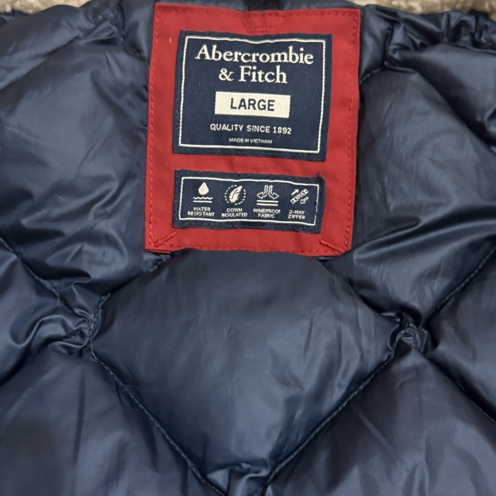 Abercrombie & Fitch Hooded Ultra Parker Down Jacket Coat
Mens Red Large - Picture 4 of 16